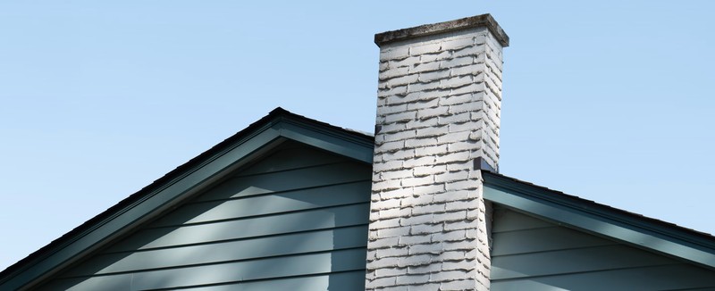 a brick chimney.